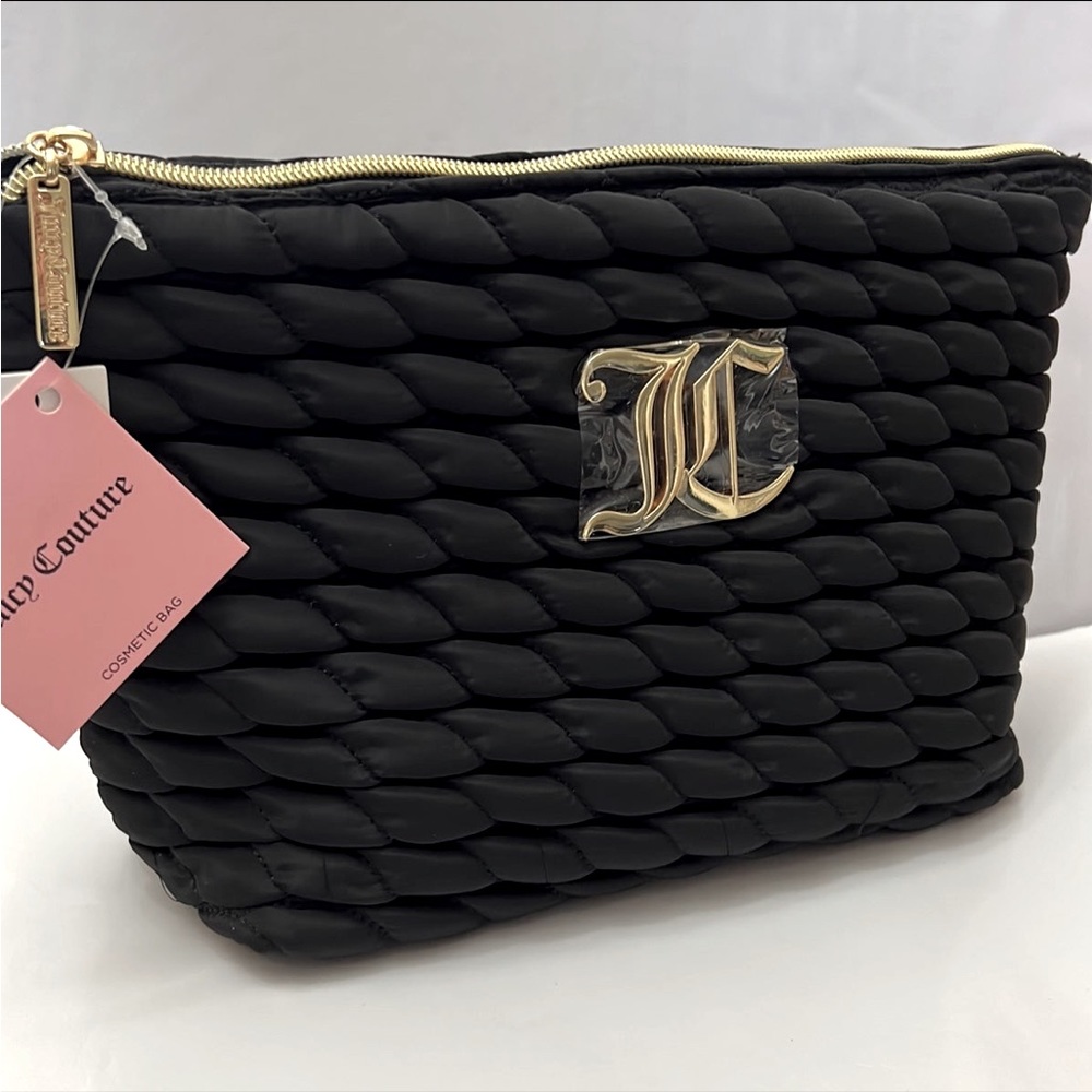 Juicy Couture Black and Gold Cosmetics Travel Bag